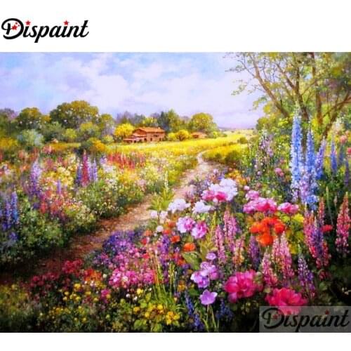 Dispaint Full Square/Round Drill 5D DIY Diamond Painting "Flower sea" Embroidery Cross Stitch 3D Home Decor A10866