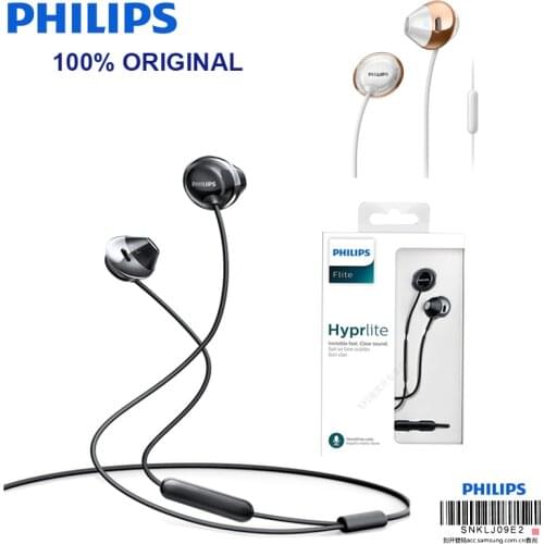 Philips SHE4205 Original Wired Earphone with In-Ear Sports Earphone Microphone for Galaxy 8 Official Verification