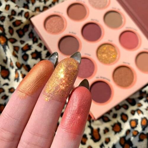 GUICAMI 12 Colors Makeup Palette Shimmer Matte Pigment Glitters Makeup Sunset Eye Shadow Palette Eyeshadow Palette Cosmestics