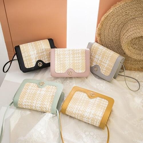 Shoulder/Crossbody woven beach Bag Womens Small Bag Wholesale Factory Summer Korean Fashion Wings Style All-match color
