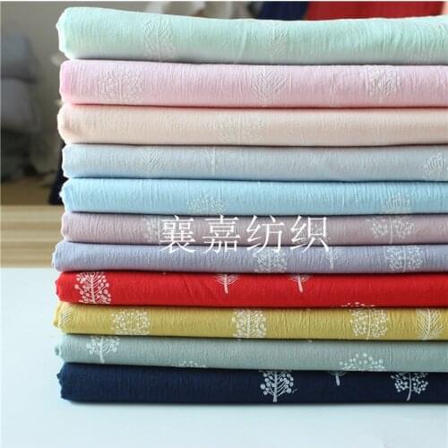 Pure Cotton Plain Cotton Fabric Washed Cotton Crepe Printed Small Broken Fabric Shirt DIY Hand Made Clothes