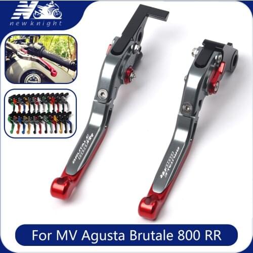 Motorcycle Accessories CNC Adjustable Folding Extendable Brake Clutch Lever For MV Agusta Brutale 800 RR 800RR 2014 2015 2016