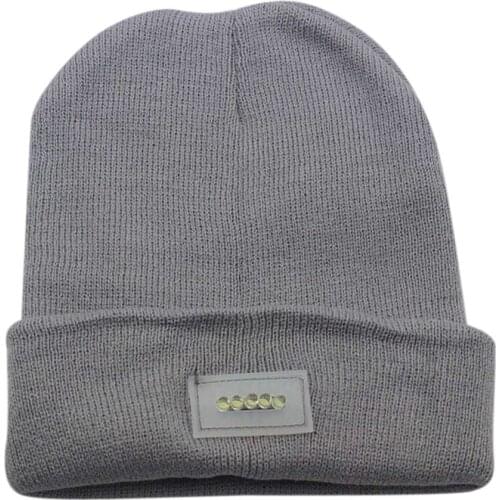 Novelty Lighting Outdoor Ski Camping 5 LED Knit Warm Hat Hands Glowing Flashlight Cap Night Climbing Fishing Running