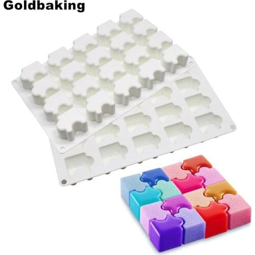 Silicone Puzzle Cake Mold New Design Candy Moulds