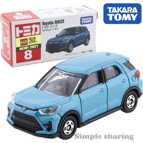 Takara Tomy Tomica #8 TOYOTA RAIZE 1/61 SCALE Cars Hot Pop Kids Toys Motor Vehicle Diecast Metal Model