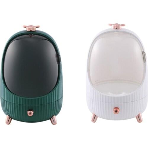 Big Capacity Cosmetic Storage Box Jewelry Earring Ring Organizer Desktop Dustproof Drawer Type Cosmetic Case