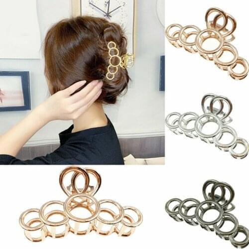 Hot Sale Solid Color Claw Clip Large Barrette Crab Hair Claws Bath Clip Ponytail Clip For Women Girls Hair Accessories Gift