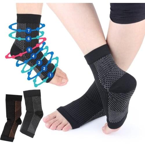 1 Pair Copper Infused Compression Socks Ankle Support Pain Relief Socks Health99