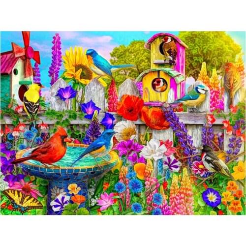 5D Diy Diamond Painting Animal Rhinestone Embroidery Bird Garden Cross Ctitch Kits Mosaic Gifts Home Decor
