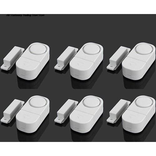 9V Home Alarm Wireless Remote Control Window Sensor 120dB Security Door Alarm Sensor Battery Magnetic Switch Anti Theft Alarm