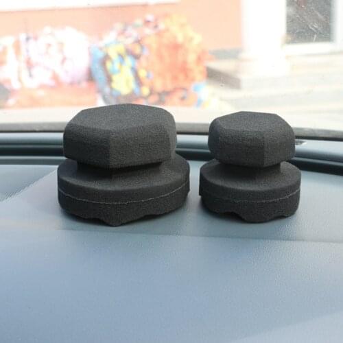 Car Wax Polishing Sponge Hexagonal Grip Applicator Hand Tire Wax Sponge Car Wash