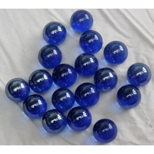 Free shipping 120pcs/lot 14mm sapphire blue Glass beads landscape materials tank vase decoration marbles toys for children