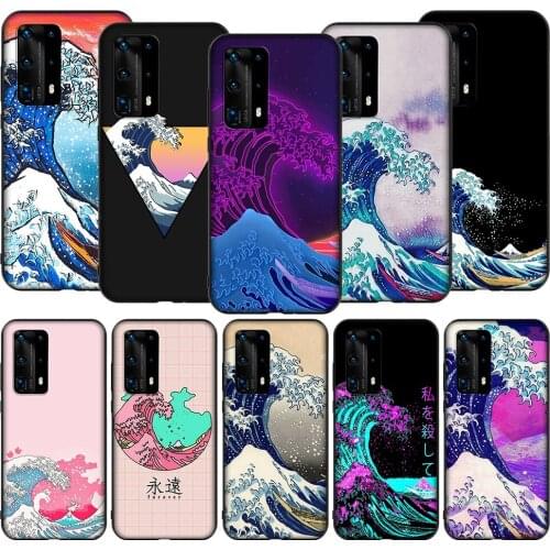 T86 Great Wave off Kanagawa Case for Huawei Mate Nova 2 2i 3 3i 4E 5 5i 5T Smart 6 7 10 20 30 SE P Smart Pro Lite 2019