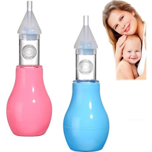 Infant Silicone Nasal Aspirator Pump Type Neonatal Cold Nasal Mucus Cleaner Antibackflow Baby Nasal Aspirator Safe and Non-toxic