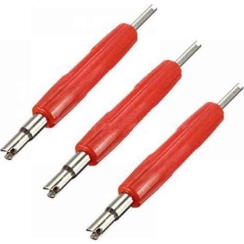 Tire Valve Core Removal Tool 2 Ways Stem Core Remover Key Tool A/c And Tire Repair Tool Valve Core Screwdriver For Car Truck