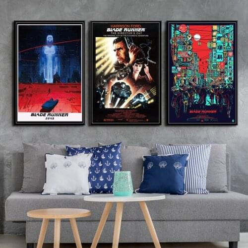 Blade Runner 2049 Harrison Ford Classic Sci-Fi Movie Hot Art Painting Canvas Poster Wall Home Decor Artwork obrazy plakat
