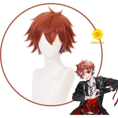 Twisted Wonderland Ace Trappola Cosplay Short Wig +Free Wig Cap Synthetic Hair Halloween Party Props Men Women