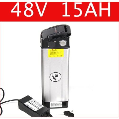 48V 15AH Silver fish lithium battery electric bike battery 54.6V lithium ion 48v e-bike battery pack , Free customs duty