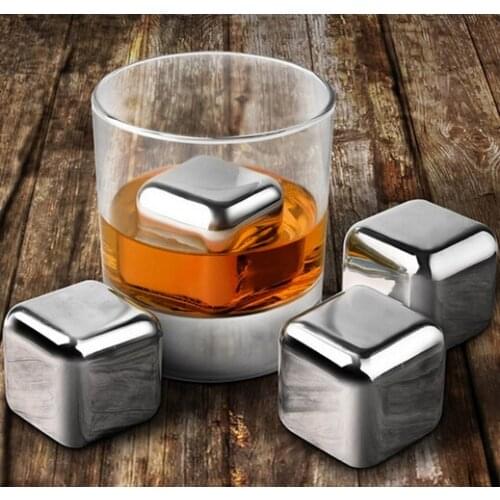 Stainless Steel Whiskey Stones Ice Cubes Soapstone Glacier Cooler Stone