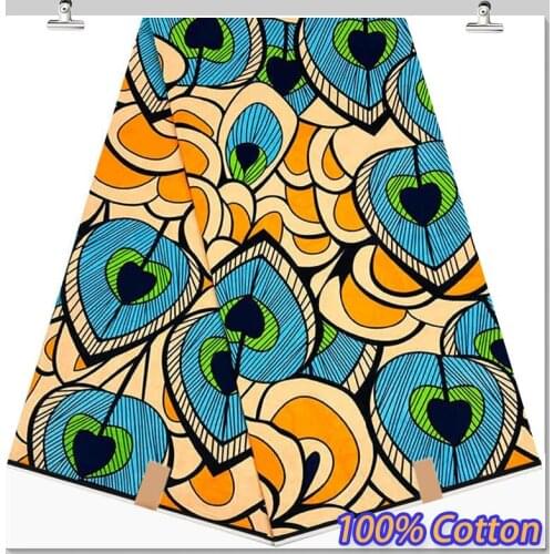 2021 new african wax fabric 100% cotton wax African wax prints african Ankara Wax real Nigeria wax for clothes SP7277