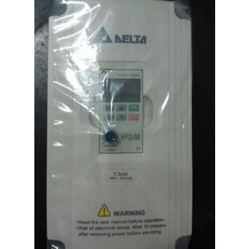 Original VFD075M43A VFD-M Series Inverter 10HP, 7.5KW, 460V 3-PHASE , AC Motor Drive NEW in Box