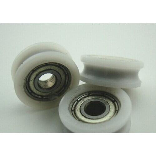 604ZZ 4*15*6 Ball Bearings V groove nylon pom bearing NYLON pulley bearing door and window