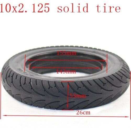 Electric Scooter Tires 10x2.125 Tubeless Wheel Tyres Solid Tyre 10*2.125 for Electric Scooter Accessory FREE SHIPPING