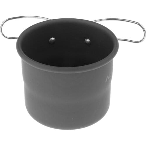 Outdoor Camping Portable Aluminum Alloy Cup Coffee Mug With Folding Handle