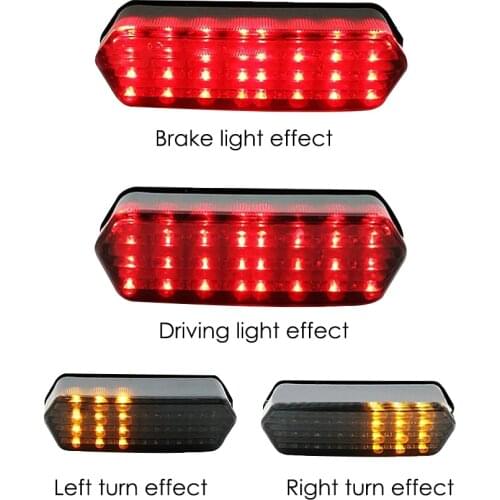 Motorcycle Taillights Brake Light Turn Signal Indicator Repeater 3 In 1 for Honda MSX125 CBR650F CTX700 CTX700N Turn Signals