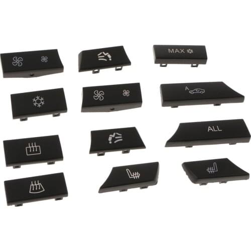 12 Button Key Caps Kit A/C Heater Switch Assorted Fits BMW 5 6 7 F10 F12 F01