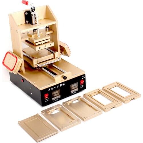 5 in 1 Machine = for Samsung Middle Bezel Splite + for iPhone Frame Laminator + Vacuum LCD Separator + Glue Remover + Preheater