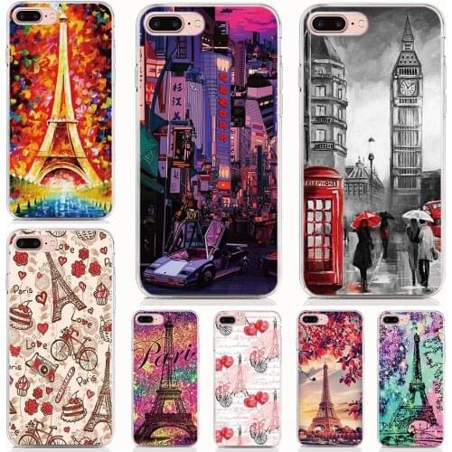 Phone Case For OPPO A9 2020 A5 2020 F9 F7 F11 R15 Realme 2 Pro R17 A7 2018 Romantic City Shockproof Full Protection Soft Cover