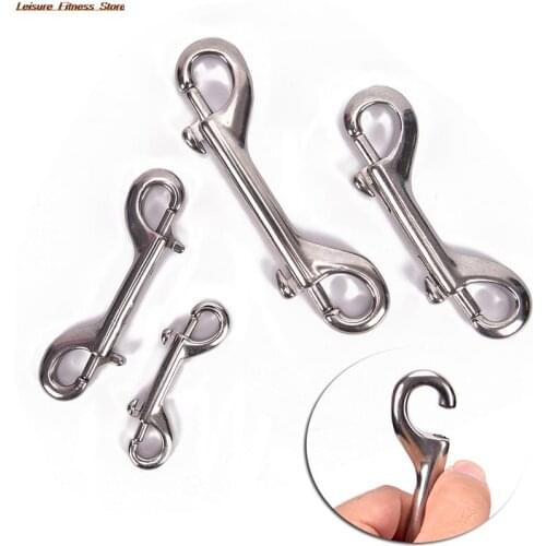 316 stainless steel scuba diving double ended hook snap bolt kit quick draw