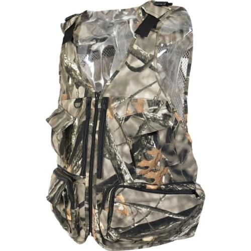 Multi-Pockets Cotton Fishing Vest Quick-Dry Mesh Outdoor Sports Photography Jacket Camouflage