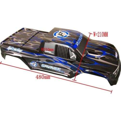 HPI Racing Savage 4WD 1/8 Truggy 4.6XL Flux 5.9 body Shell 480mm