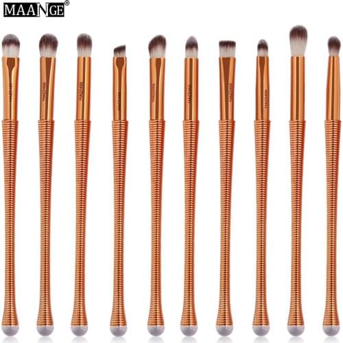 Hot Selling MAANGE 10 Brushes Set Series Eye Cosmetic Brush Makeup Tool Gift for Women