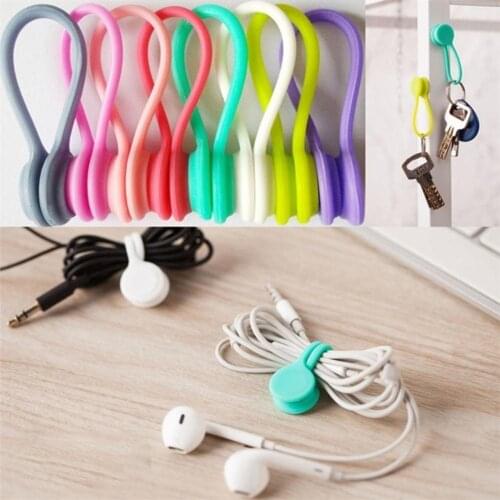 Magnet Coil Winder Mobile Phone Headset Type Headset Holder Bobbin Winder Headset Cord Cable Organizer Wire Hubs Winder Mag B5U9