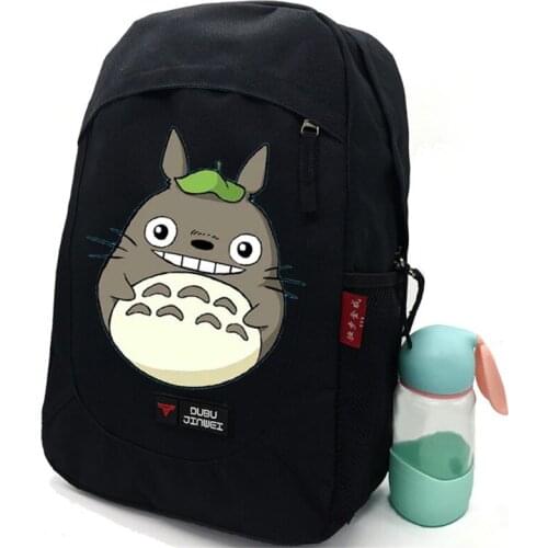 Miyazaki Tonari no Totoro Cute Cartoon Character Unisex Backpack Fashion Casual Roomy Bookbag Travel Business School Bags