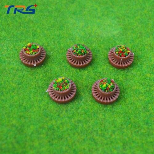 1/50-150 scale Building material sand table model DIY Outdoor Scene Layout Minimature Round Flower Terrace/Flower Bed