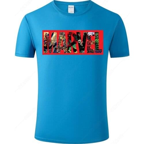 2021 New Marvel T Shirt Men Women Summer Cotton Short Sleeve Print T-shirt Unisex Streetwear Shirts Male Tee Tops Clothing J38