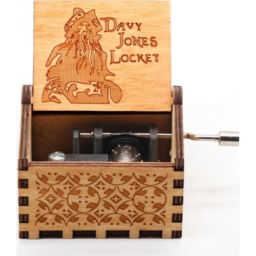 New Carved Music Box Childrens Gifts Christmas Decoration Family Decoration Gift Music Box Hand-operated Music Box