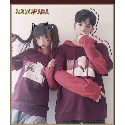 Original Good Night Good Dream Couples Lovers Winter Sweatshirt Autumn Hooded Pullover Long Sleeve Hoodies