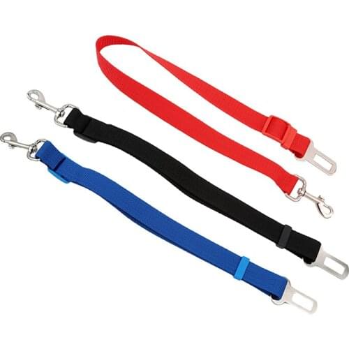 3 Colors Cat/Dog Car Safety Seat Belt Dog Harness Adjustable Pet Puppy Pup Hound Vehicle Seatbelt Lead Leash For Dogs