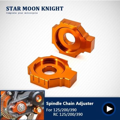 Rear Axle Spindle Chain Adjuster For RC 125 200 390 2014 2015 2016 2017 2018 2019 RC125 RC390 Motorcycle Accessories