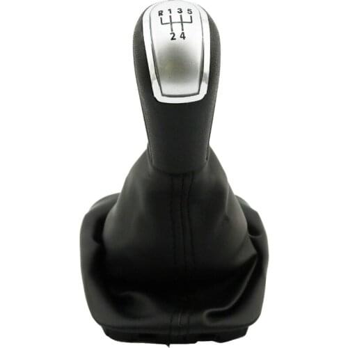 5 Speed Gear Shift Knob Gaiter Boot Sliver Cap For Skoda Fabia 2000 2001 2002 2003 2004 2005 2006 2007 2008