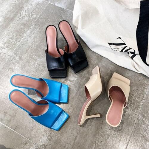 SKLFGXZY New Summer Women Slippers Genuine Leather Fashion Outdoor Indoor Party Shoes 100% Cowhide Slippers Sandals