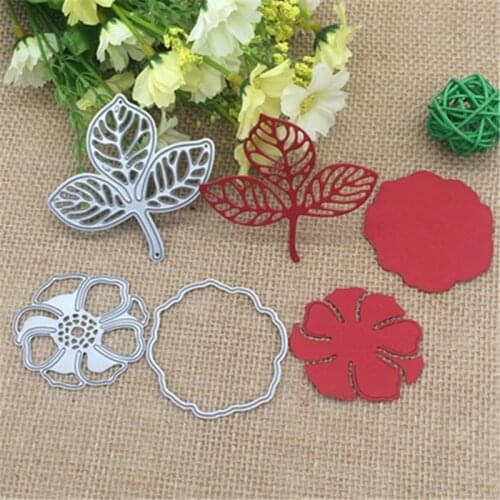 Flower and Leaves Metal Cutting Dies Stencil Scrapbooking Photo Album Card Paper Embossing Craft DIY