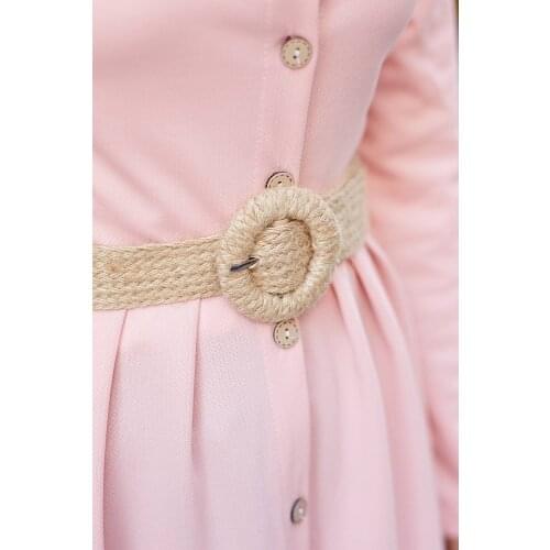 Womens Buckled Straw Belt Mesh Trend 2021 Fashion Belt Each From Suitable Belt