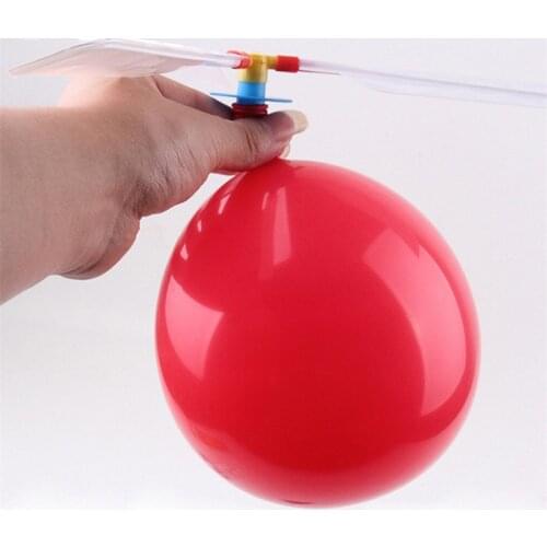 1 Set Classic Balloon Airplane Helicopter For Kids Children Flying Toy Gift Outdoors Toys Random Color Free Shipping