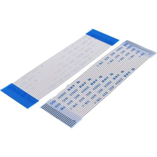 10pcs FPC FFC Flexible Flat Cable 22 PIN 1.0 mm pitch Step Same Sides Length Type A Length 80 100 150 200 300 800 mm